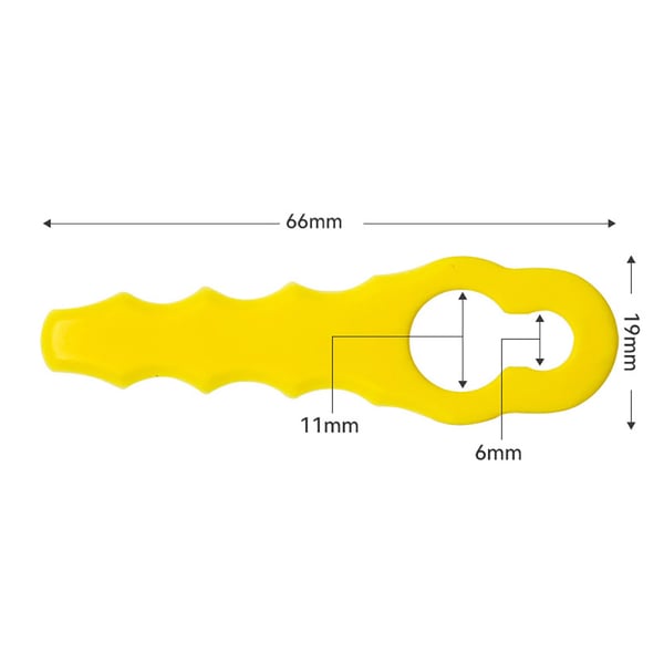 Muoviset leikkuuveitset 66mm - 50 kpl pakkaus