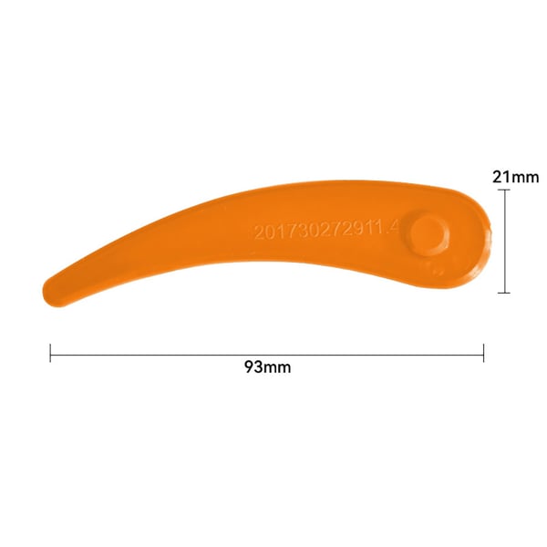 Trimmeknive i plast 93 mm - 50-pak