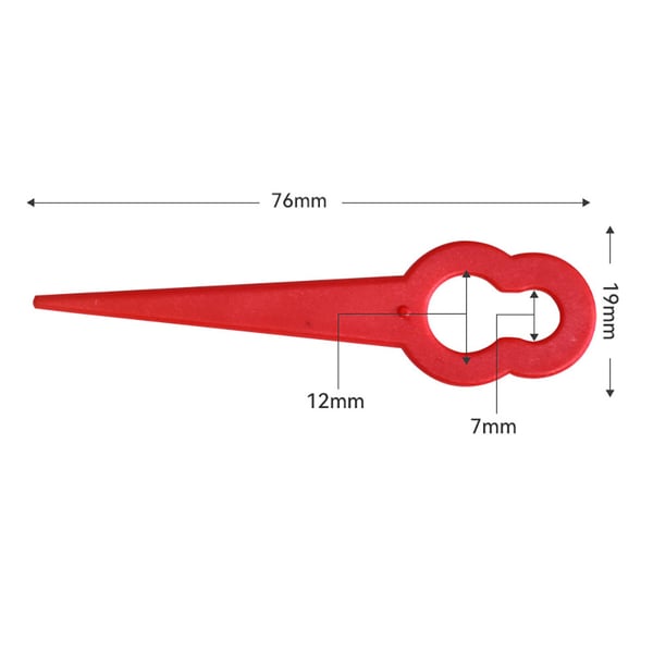 Trimmekniver i plast 76 mm - 50 stk