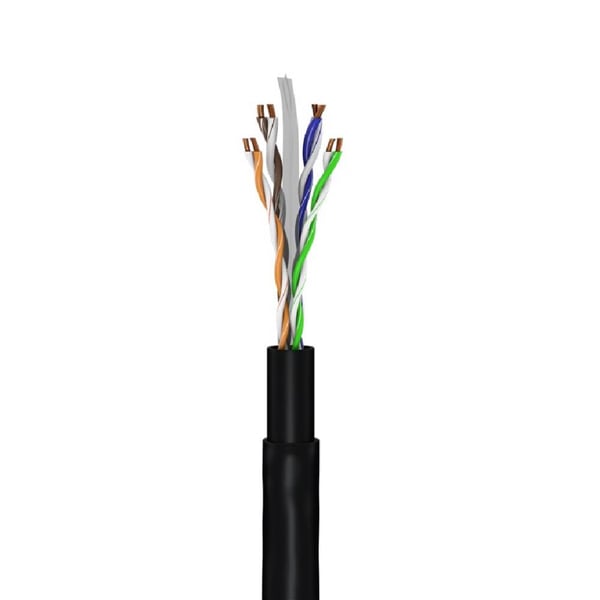 Goobay CAT6 utomhus nätverkskabel U/UTP 15 m