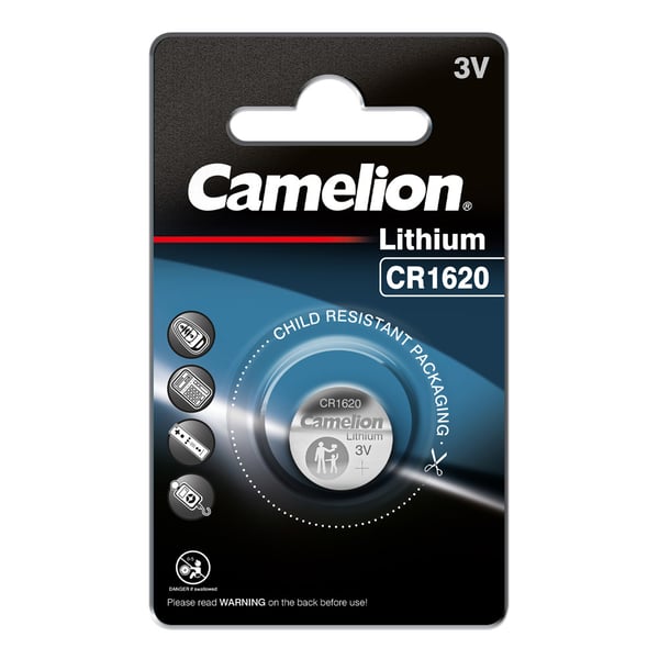 Camelion CR1620 litium-nappiparisto 3V 70mAh 1-pack 1-pakkaus
