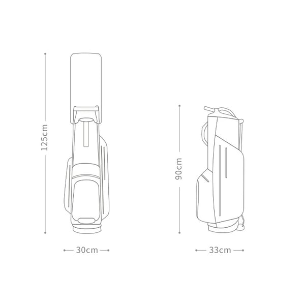 PGM golfbag - lettvektsbag i nylon med stativ