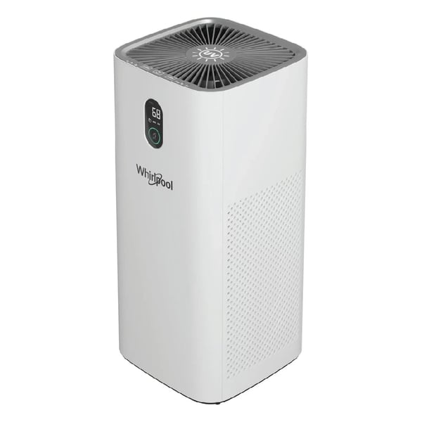 Whirlpool AP330W ilmanpuhdistin 300 m³/h – HEPA, UV, aktiivihiili, PM2.5-anturi