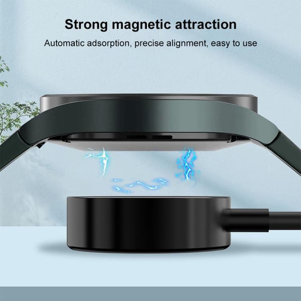Magnetisk ladekabel til Samsung Galaxy Watch Ultra / 7 / 6 / 5 – Svart