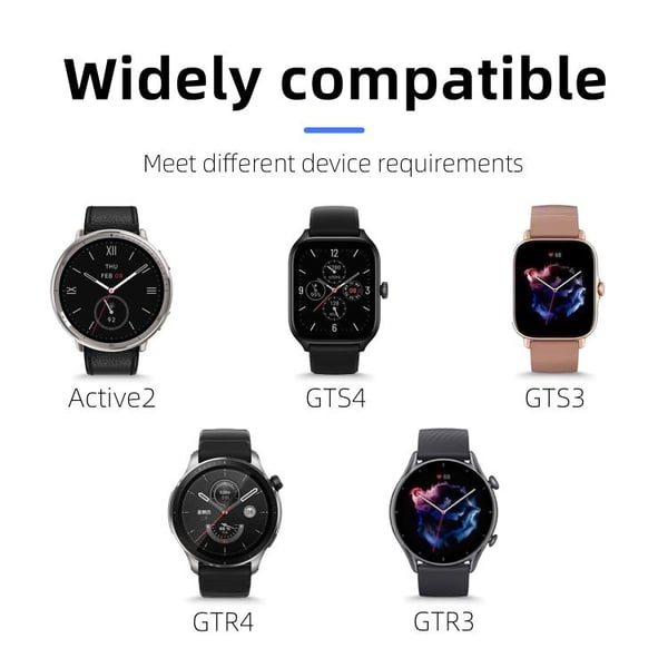 Oplader til Amazfit GTR3 / GTS3 / GTR4 / GTS4 - USB-C