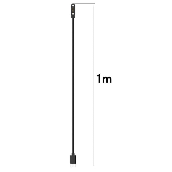 Magnetisk ladekabel for PLAUD Note AI stemmeopptaker 1m - Svart