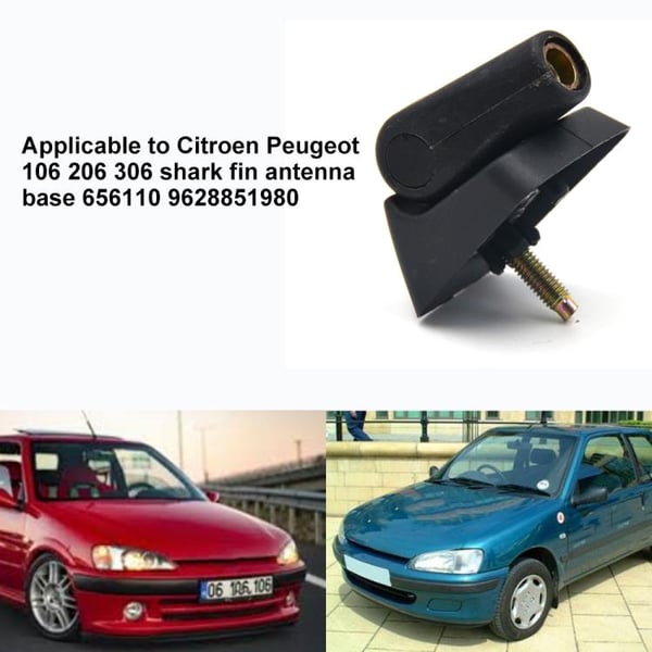 Antennesokkel til Citroen / Peugeot - Erstatter 9628851980 - Sort