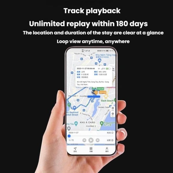 GPS-Tracker med stark magnet