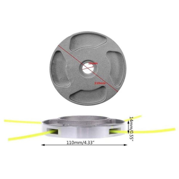 Universalt trimmerhoved til 2,4 mm, 2,7 mm og 3 mm tråd