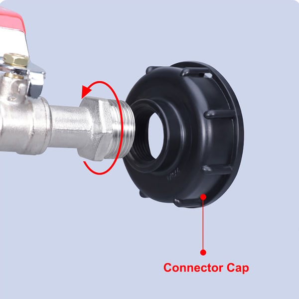 Kran till IBC-tank med 20mm slangkoppling