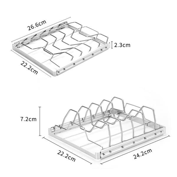 Grillrist i rustfritt stål 26,6 x 22,2 cm