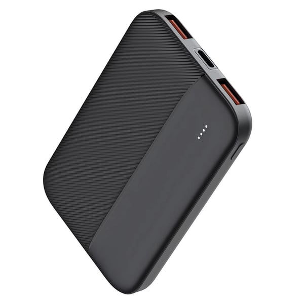 United PB2502 powerbank 5000 mAh med USB-A og USB-C - Svart