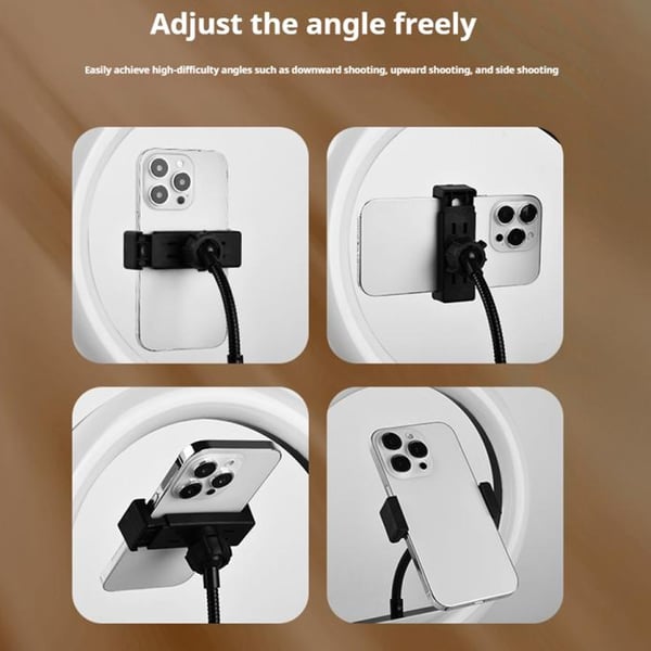 LED-ring med fleksibelt bordstativ