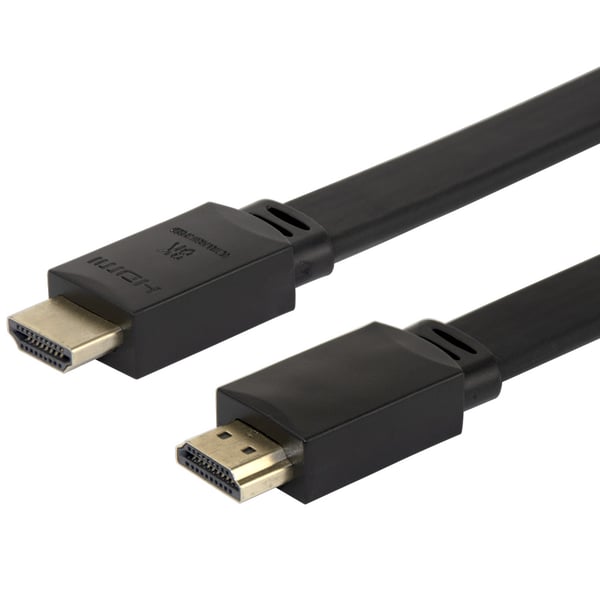 Deltaco HDMI-kaapeli Flat 5m - Musta