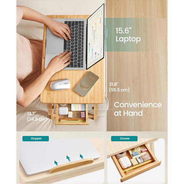 Laptopbord för sängen - Bambu