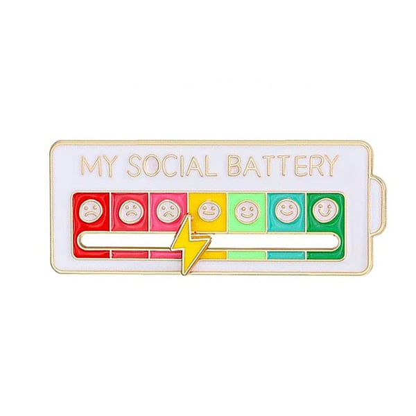 My Social Battery - Vihko - Valkoinen