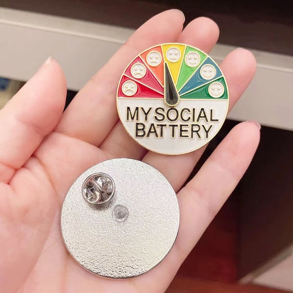 My Social Battery - Brosch
