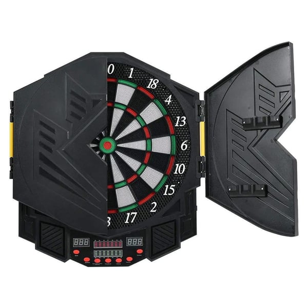 Elektronisk LED-dartskive – 27 spil og 12 dartpile