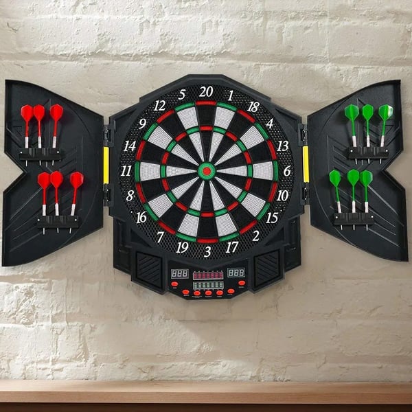 Elektronisk darttavla LED med 12 pilar och 27 spel