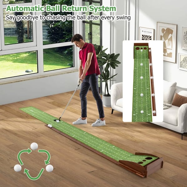 Puttausmatto automaattisella pallonpalautuksella