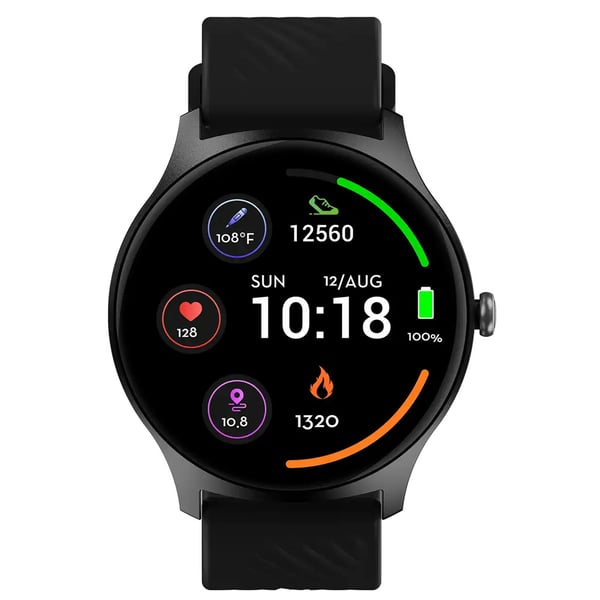 Denver Smartwatch med sundheds- og fitness-tracking - Sort