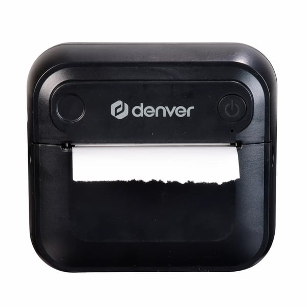 $ 0000093n etikettskriver med Bluetooth / termisk skriver / Bluetooth-skriver / svart mini-skriver