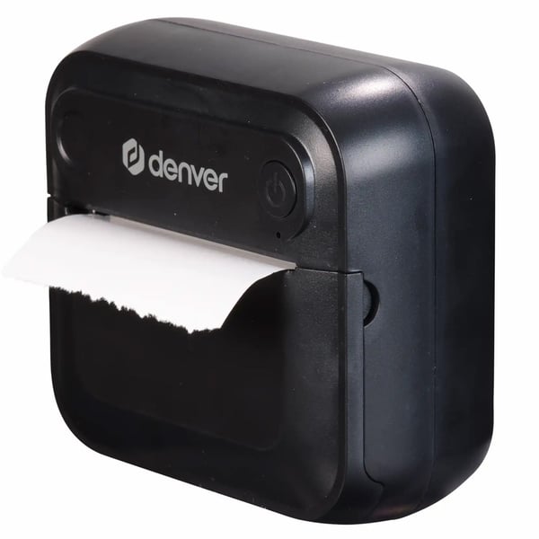 $ 0000093n etikettskriver med Bluetooth / termisk skriver / Bluetooth-skriver / svart mini-skriver