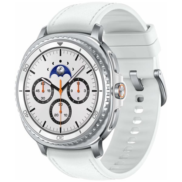 Samsung Galaxy Watch 8 Classic 46 mm Älykello – Pyörivä Kehys, Galaxy AI, 5ATM/IP68, Valkoinen