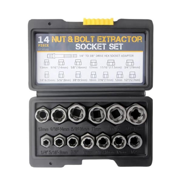 Hylsnyckelsats 14 delar 1/4" till 3/4"