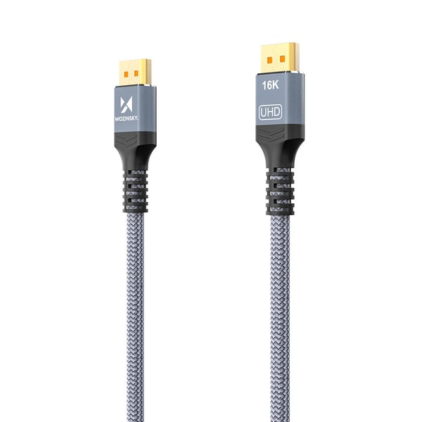 Wozinsky DisplayPort 2.1-kabel 16K@60Hz 8K@120Hz 4K@240Hz 1m - Sort