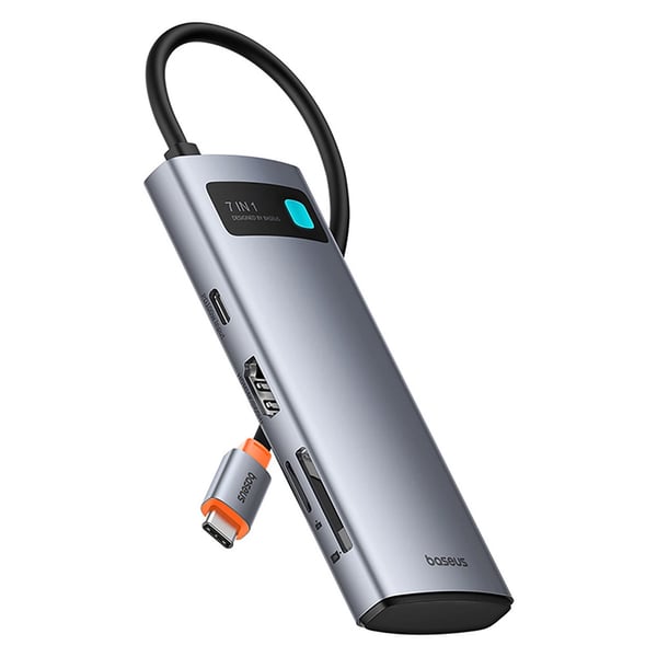 Baseus 7i1 USB-C Hub med HDMI / 3x USB 3.0 / USB-C PD / SD / microSD