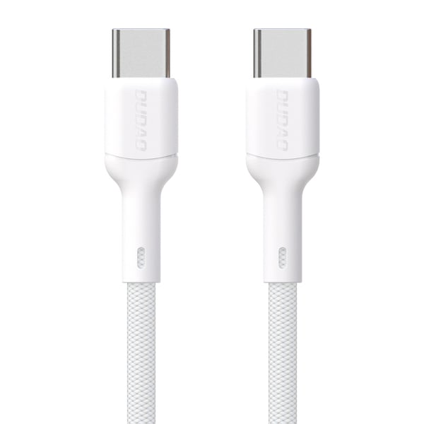 Dudao 65W USB-C-kabel 2 m - Hvit