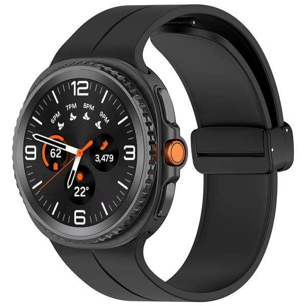 Silikonearmbånd til Samsung Galaxy Watch 8 / Watch 8 Classic - Sort