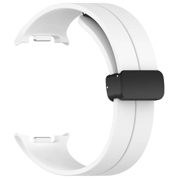 Hvid silikonerem til Samsung Galaxy Watch 8/8 Classic / sportsarmbånd / urrem