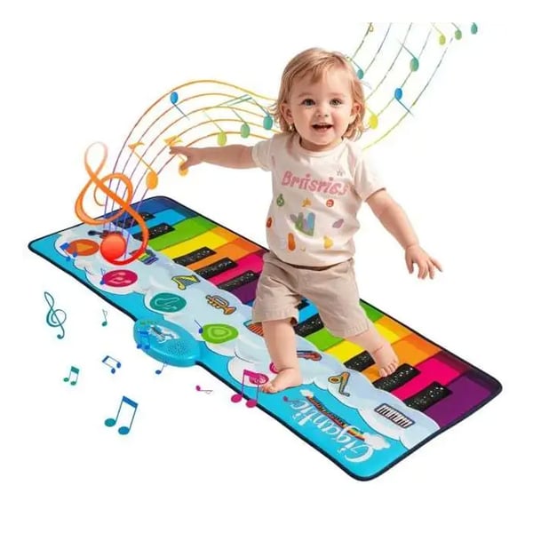 Klavermåtte / interaktiv musikmåtte / dansemåtte med 24 tangenter og 8 instrumentlyde