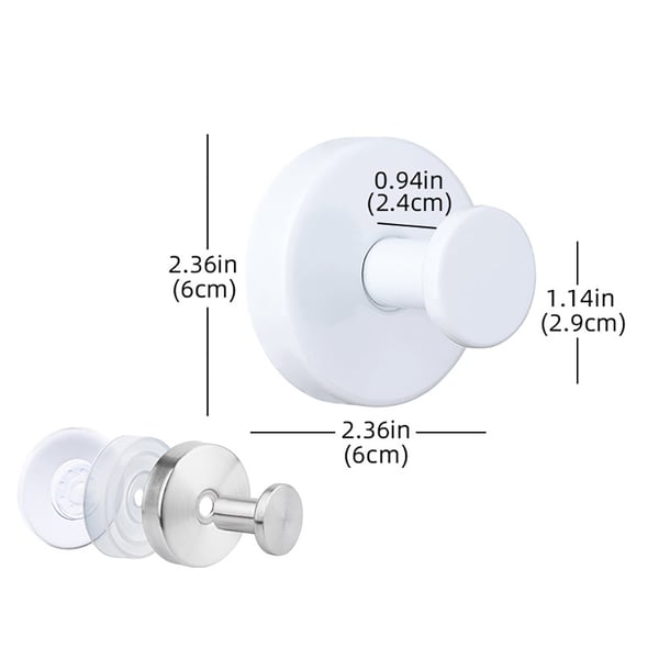 Krok med sugpropp 2-pack - Vit