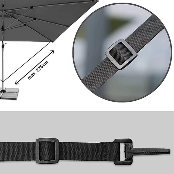 Fastgørelsesstropper til Parasol 5-pack