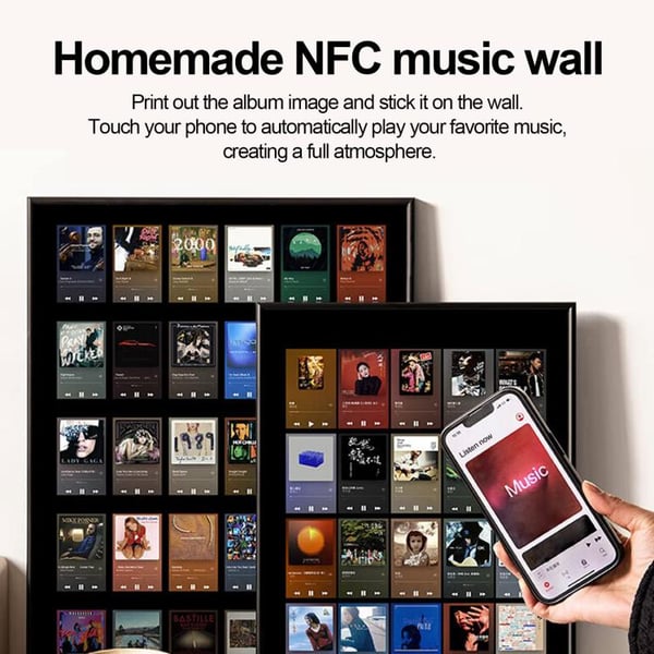 10-Pack NFC tarroja NTAG213 siru 25mm 25mm kanssa