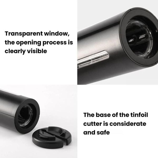 Elektrisk vinåbner med kompakt design