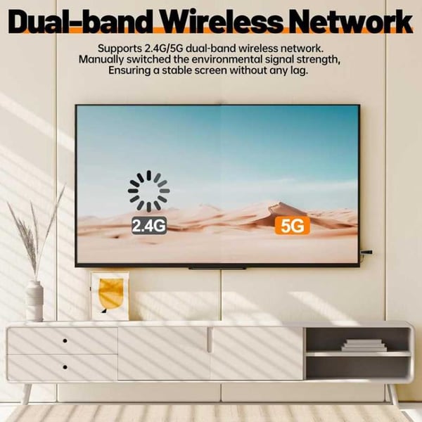Trådløst HDMI-sæt / HDMI-extender / HDMI-sender med 4K-input og 1080p-output
