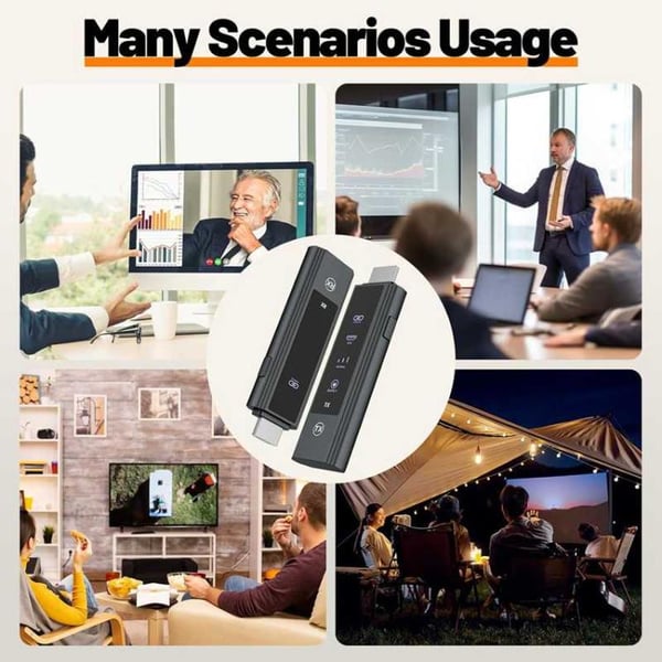 Trådløst HDMI-sæt / HDMI-extender / HDMI-sender med 4K-input og 1080p-output
