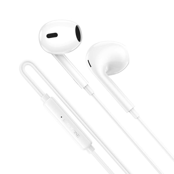 Borofone BM100 In-Ear Headset med 3,5 mm 1,2 m - Hvid