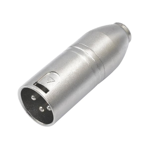3,5 mm 1/8 TRS til XLR han-lydadapter i metal