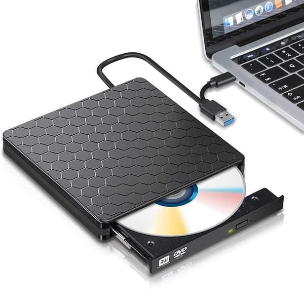 Extern DVD/CD-brännare med USB 3.0 och USB-C