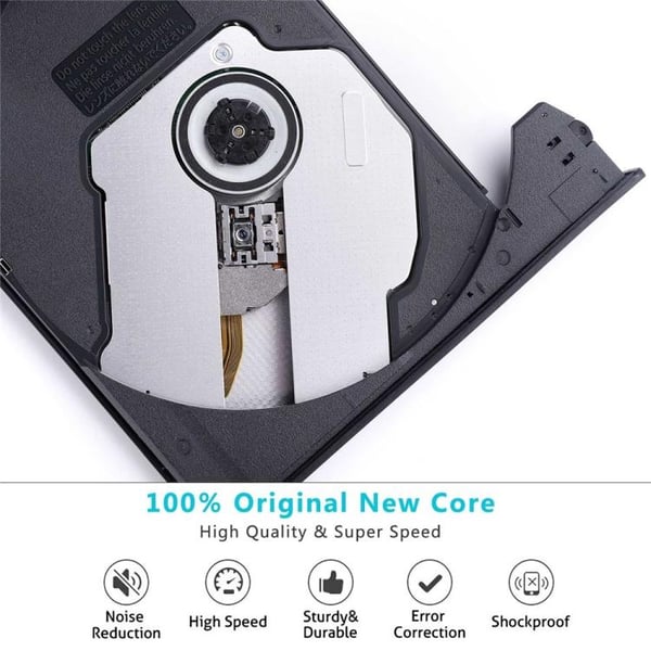 Extern DVD/CD-brännare med USB 3.0 och USB-C