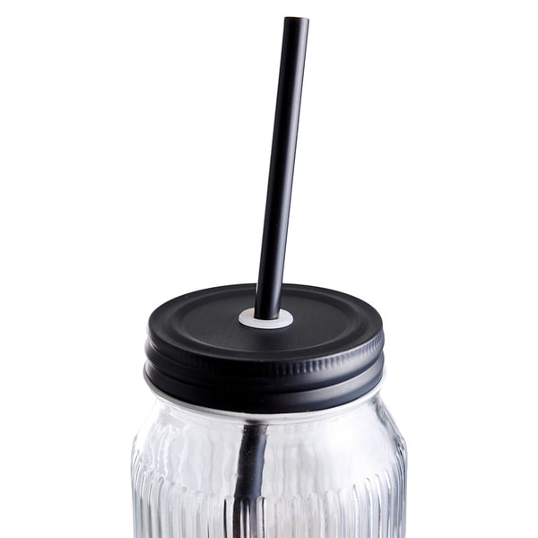 Day Glasmugg med lock och sugrör – 0,45 l
