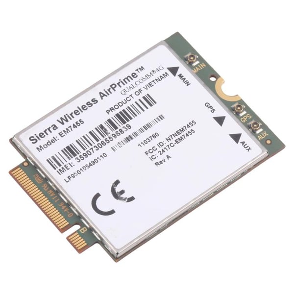 Airprime EM7455 1103582 FDD/TDD LTE Cat6 NGFF M.2 4G kannettavaan tietokoneeseen / 4G reitittimeen
