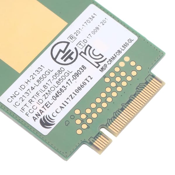 Lenovo ThinkPad L850-GL 4G LTE WWAN-modul / trådløst modul / mobilt bredbånd / 01AX792