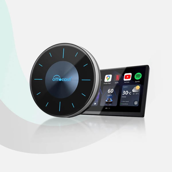 Ottocast OttoAibox P3 Lite – trådløs CarPlay og Android Auto-adapter med Android 12