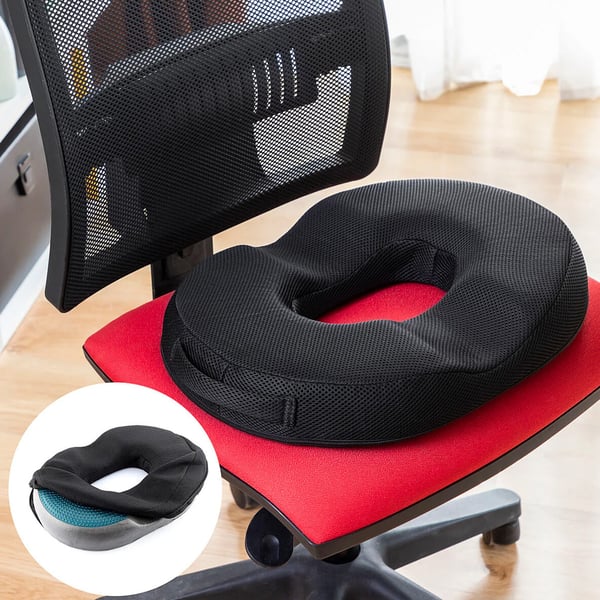 Ortopedisk sittkudde med gel och bambukol